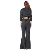Adult Women Retro 70S Disco Sequins Nightclub Costumes Cosplay Halloween Carnival Party Dance Clothes - INSWEAR